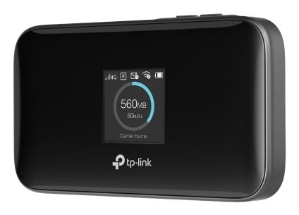 TP-Link M7750(EU), Mobilnettverksruter, Sort, Bærbar, TFT, 3,66 cm (1.44"), 802.11a, 802.11b, 802.11g, Wi-Fi 4 (802.11n), Wi-Fi 5 (802.11ac)