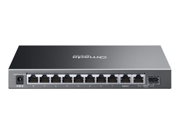 TP-Link Omada ES210GP, Håndtert, L2, Gigabit Ethernet (10/100/1000), Strøm over Ethernet (PoE), Rack-montering, DIN rail