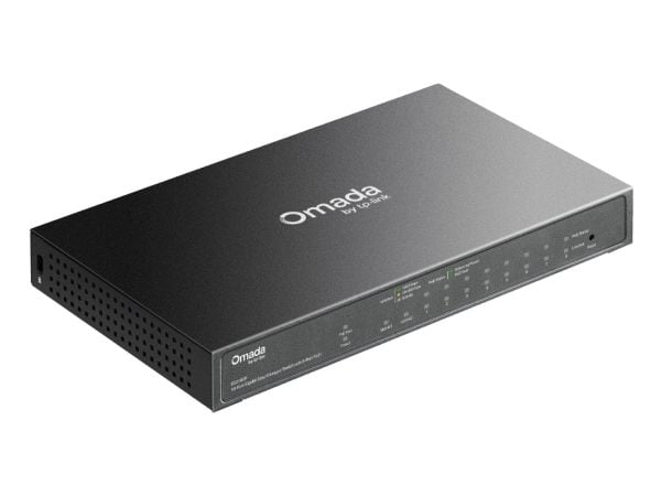 TP-Link Omada ES210GP, Håndtert, L2, Gigabit Ethernet (10/100/1000), Strøm over Ethernet (PoE), Rack-montering, DIN rail