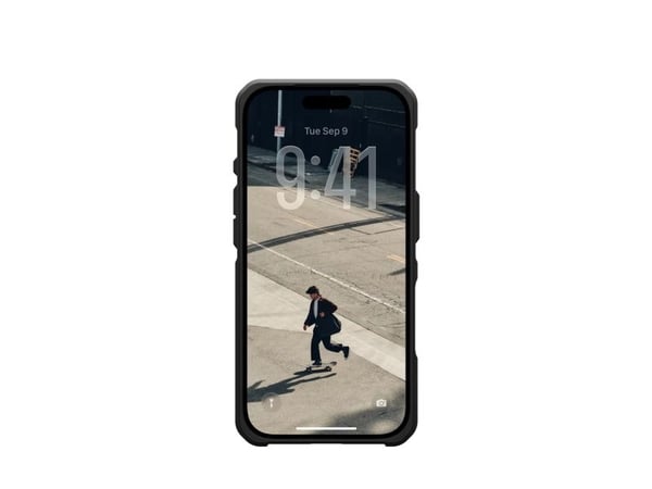 Urban Armor Gear 114517113955, Etui, Apple, iPhone 17 Pro, 16 cm (6.3"), Svart, Blå