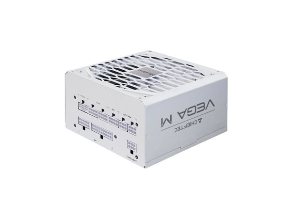 Chieftec VEGA M PPG-750-CW - Strømforsyning (intern) - ATX12V 3.1/ EPS12V - 80 PLUS Gold - AC 100-240 V - 750 watt - aktiv PFC - hvit