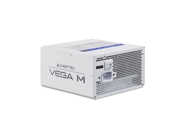 Chieftec VEGA M PPG-750-CW - Strømforsyning (intern) - ATX12V 3.1/ EPS12V - 80 PLUS Gold - AC 100-240 V - 750 watt - aktiv PFC - hvit