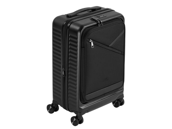 Rivacase Clark, Tralle, Hard overflate, Svart, Kabin, 4 hjul, Spinnehjul