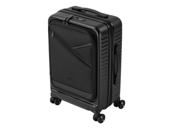 Rivacase Clark, Tralle, Hard overflate, Svart, Kabin, 4 hjul, Spinnehjul
