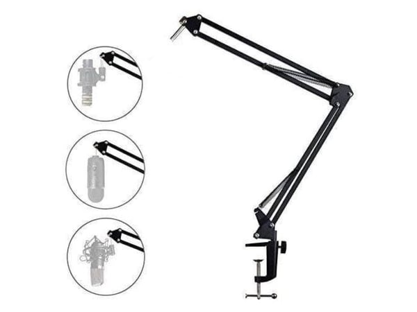Maono B01(BA20), Boom-mikrofonstativ, Skrivebordsmontering, Sort, 0 - 180°, 4,5 cm, 1 stykker
