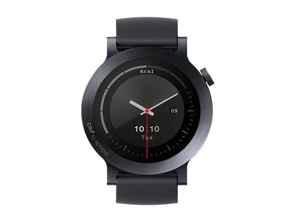 CMF Watch 3 Pro - Metall - smartklokke med stropp - væskesilikon - håndleddstørrelse: inntil 258 mm - display 1.43" - Bluetooth - 51.9 g - mørk grå