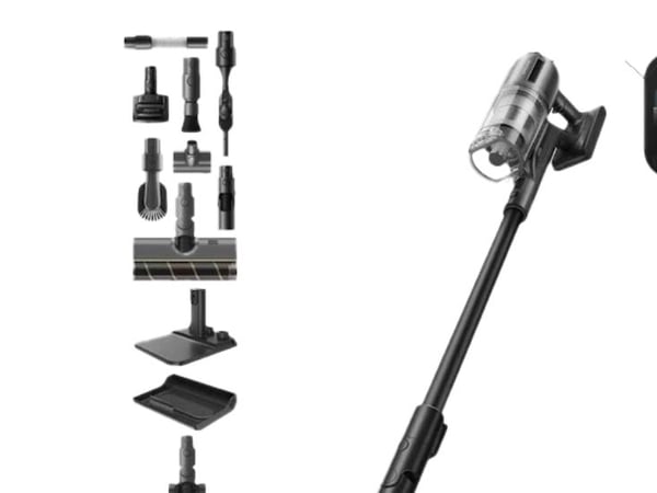 Dreame Z30 AquaCycle, 2-i-1 stavstøvsuger, Uten pose, Svart, 0,6 l, Tørr & våt, HEPA