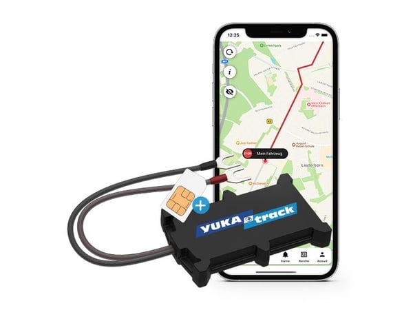 YUKAtrack easyWire AIO GPS-bilspårare 2G inkl. SIM + datapaket
