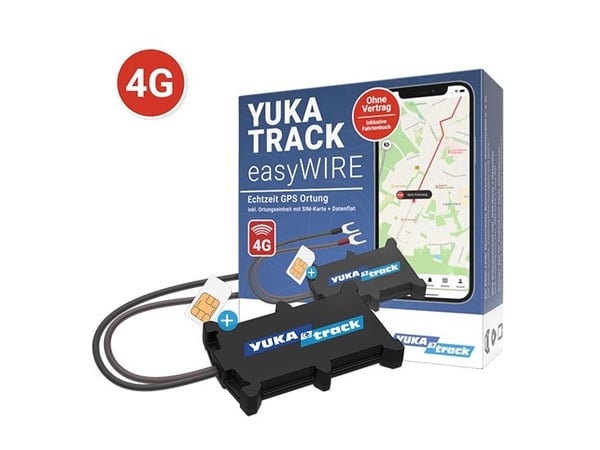 IoT YUKAtrack easyWire 4G AIO GPS Car Tracker med SIM + Data Flat