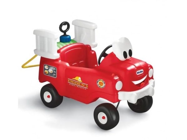 Little Tikes Spray & Rescue Fire Truck, 1,5 År, 4 hjul, Plast, Svart, Röd, Vit