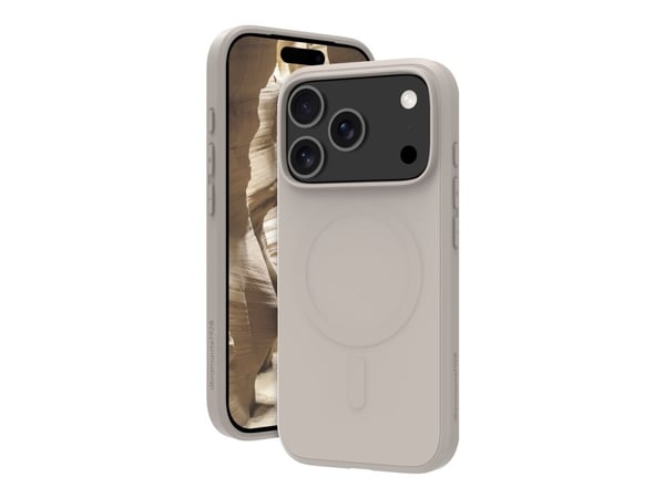 dbramante1928 Greenland Pro - Baksidedeksel for mobiltelefon - MagSafe-samsvar - plastikk - sandstein - for Apple iPhone 17 Pro