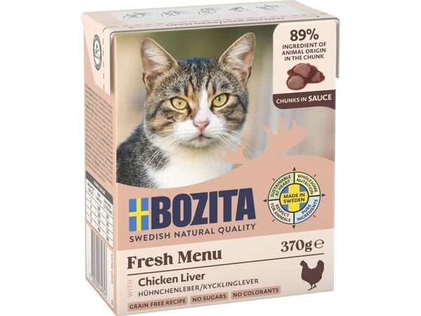 Bozita 9117178, Voksen, Alle hunderaser, Kyllinglever, 370 g