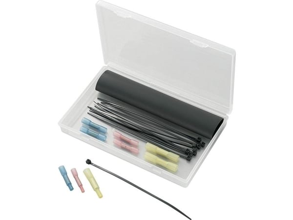 Conrad Components 545063 93014c249 Lämpökutistemuoviliitäntätarvikkeet ruuviliitoksilla Kaapelin Ø-alue: 3 - 6 mm Sisältö: 1 sarja