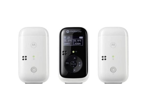 Elektronisk barnevakt Motorola PIP15-2 Audio med to barneenheter hvit og svart