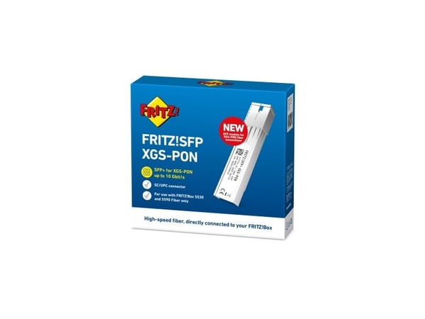 AVM FRITZ!SFP - SFP (mini-GBIC) lähetin-vastaanotinmoduuli - 10GbE, XGS-PON - yli kuituoptikon - 1270 (TX) / 1577 (RX) nm
