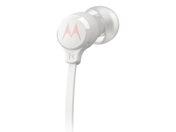 Motorola EARBUDS3CSWHITE, Koblet med ledninger (ikke trådløs), Samtaler/musikk, Hodesett, Hvit