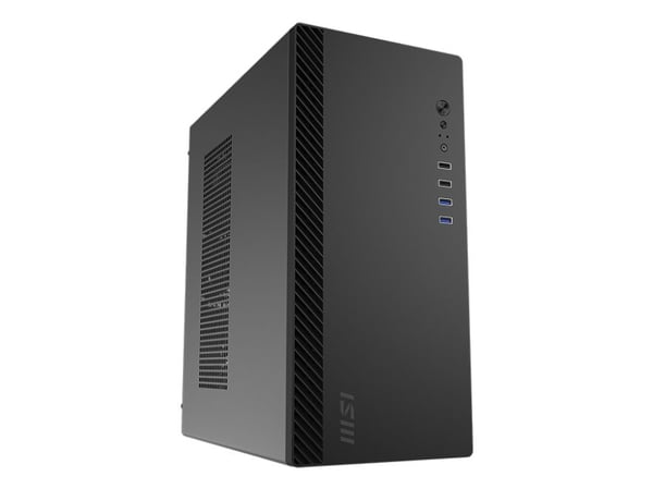 MSI PRO SHIELD M100P, Midi Tower, PC, Sort, Micro ATX, Mini-ITX, 14 cm, 27,5 cm