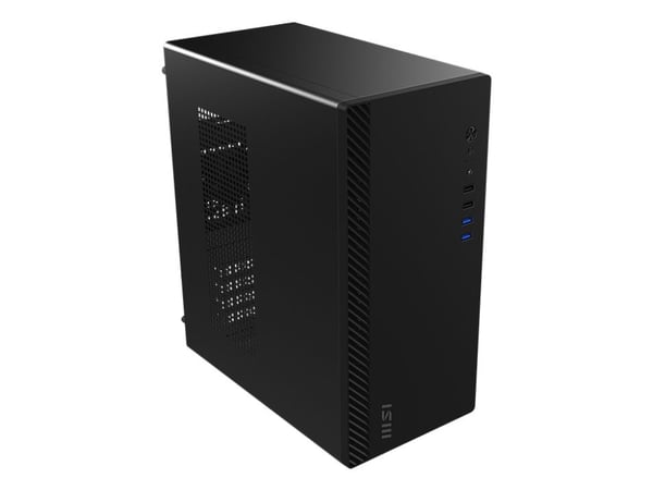 MSI PRO SHIELD M100P, Midi Tower, PC, musta, mikro ATX, Mini-ITX, 14 cm, 27,5 cm