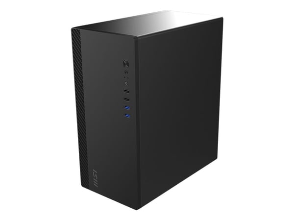 MSI PRO SHIELD M100P, Midi Tower, PC, musta, mikro ATX, Mini-ITX, 14 cm, 27,5 cm