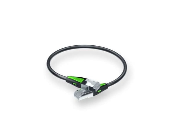 Zyxel - Nettverkskabel - RJ-45 (hann) til RJ-45 (hann) - 18 cm - SF/FTP - CAT 6a