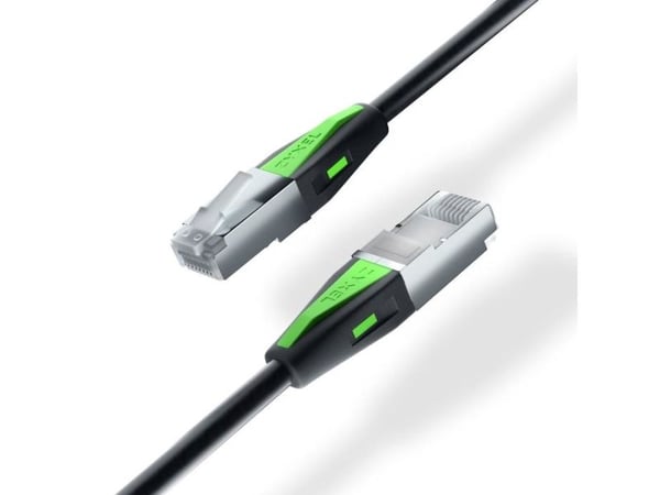 Zyxel - Nettverkskabel - RJ-45 (hann) til RJ-45 (hann) - 18 cm - SF/FTP - CAT 6a