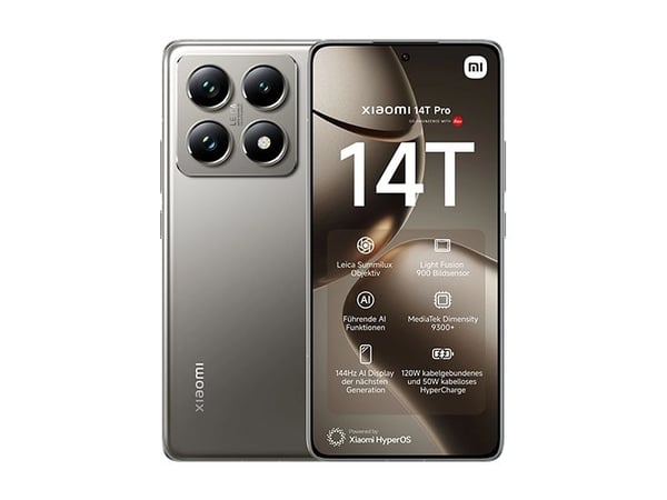 Xiaomi 14T Pro - 5G smarttelefon - dobbelt-SIM - RAM 12 GB / Internminne 512 GB - OLED display - 6.67" - 2712 x 1220 piksler - (144 Hz) - 3x bakkam...
