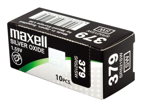 Maxell SR 521SW - Batteri 10 x SR521SW - Zn/Ag2O - 16 mAh