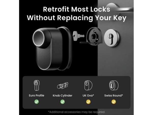 SwitchBot Lock Ultra-paket inkl. Hub Mini Matter och Keypad Touch