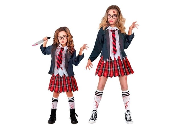Zombie koulutyttö puku