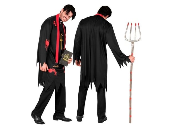 Zombie-präst kostym
