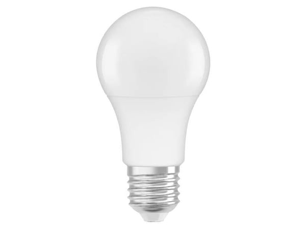 OSRAM HOMELIGHTING LED-lampe 4099854109874 E27, RGB, energiklasse F, pæreform, 10 W = 75 W, varm hvit, Ø x H 60 x 109 mm, 1 stk