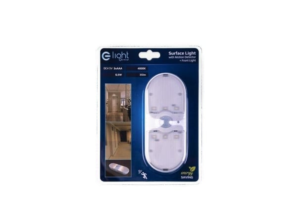 E-LIGHT LUMINAIRE montert 0,5W 35LM 4000K 3xAAA