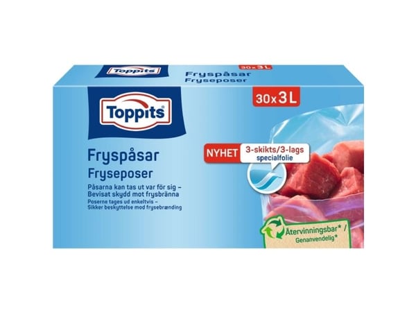 Pakastepussit 3L 30kpl (10kpl/DFP)