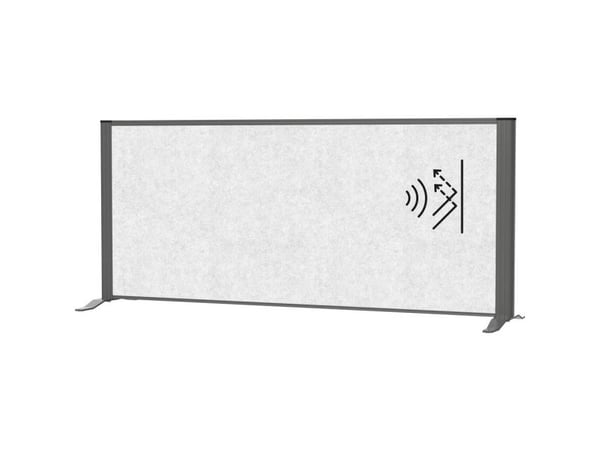 MAUL skillevegg romdeler MAULconnecto (B x H) 120 cm x 52,75 cm fleece lys grå/antrasitt 9852289