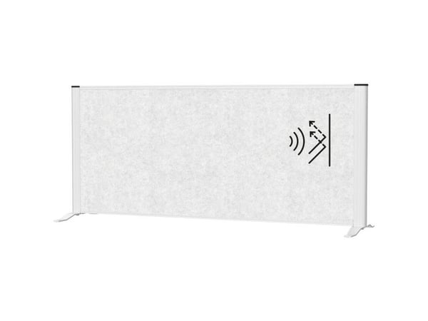 Maul skillevegg romdeler MAULconnecto (B x H) 120 cm x 52,75 cm fleece lys grå/sølv 9852295