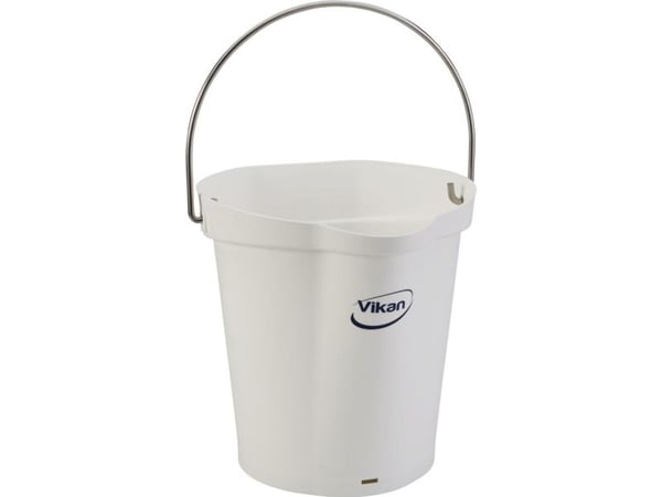 Matspann, Vikan, 6 l, vit, PP/rostfritt stål