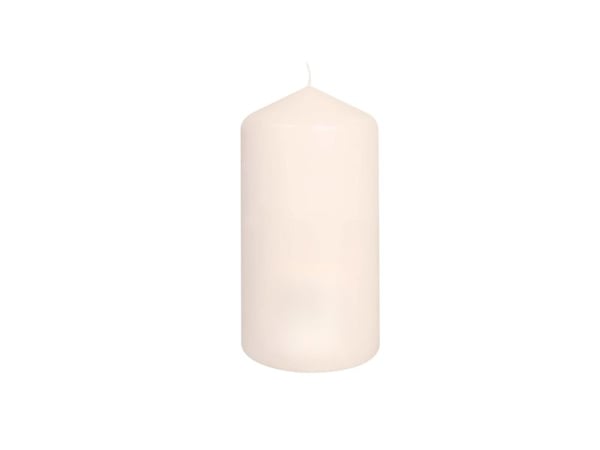 Bloklys, udvendig diameter: 60 mm, Voks hvid, 55h, Champagne, pakke a 12 stk