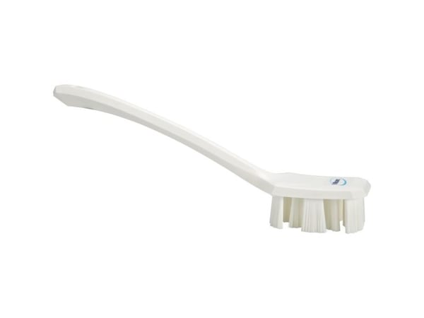 Håndbørste, Vikan, 39,5x7x14cm, hvid, glas/polyester/PP, stiv