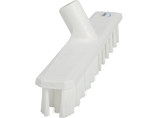Gulvskrubbe, Vikan, 5x40x7,5cm, hvid, glas/polyester/PP, 40 cm, stiv