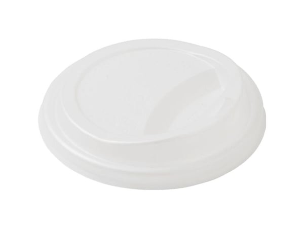 Låg, Duni Ecoecho, Ø8,2cm, hvid, CPLA - (16 stk.)