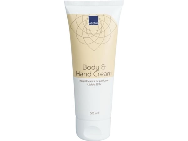 Hud- og Håndcreme, ABENA, 50 ml, uden farve og parfume