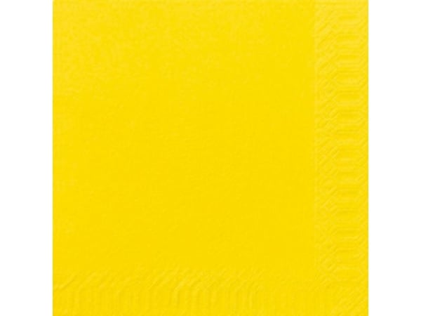 Frokostserviet, Duni, 2-lags, 1/4 fold, 33x33cm, gul - (16 stk.)