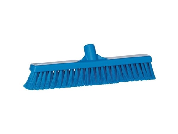 Feiekost, Vikan, blå, PP/rustfritt stål, 41 cm, myk, med spor