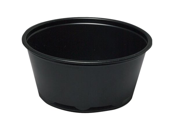 Portionsbæger, ABENA Cater-Line, 3,3cm, Ø7,4cm, 92 ml, 100 ml, sort, PP, 100 ml, 3 - (20 stk.)
