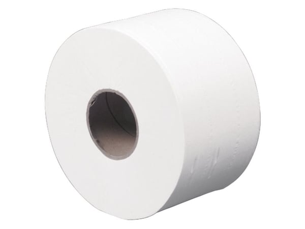Jumborulle, ABENA Care-Ness Excellent, 2-lags, Mini, 170m x 9cm , Ø18,5cm, hvid