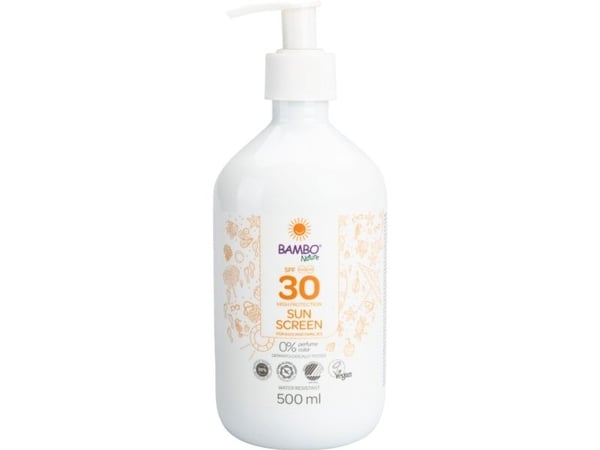 Sollotion, Bambo Nature, 500 ml, UVA- og UVB-beskyttelse, SPF 30 - (6 stk.)