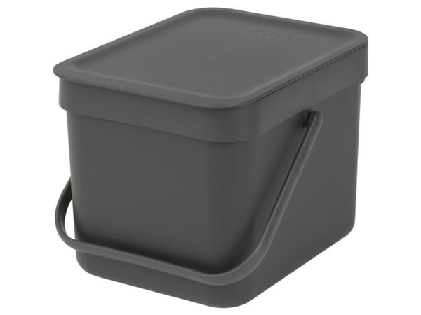 Brabantia Sort &amp; Go Muovinen jäteastia Harmaa 6 L