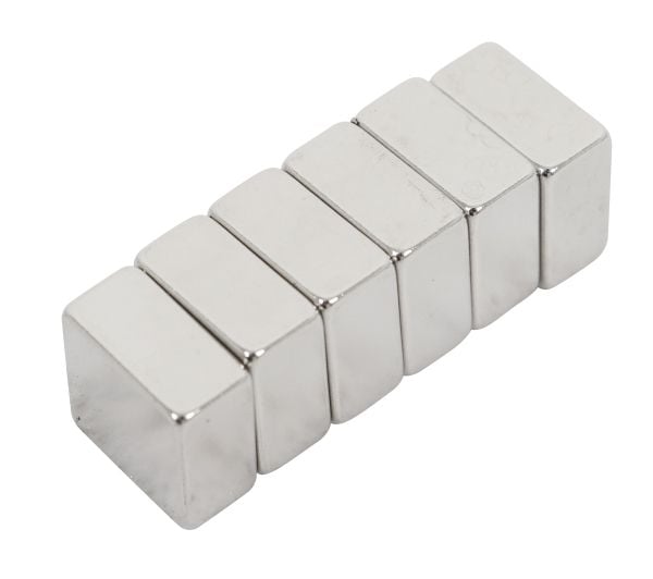 Home it® magneter ekstra sterke firkantede 6 stk. stål