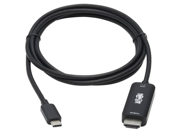 Eaton Tripp Lite Series USB C to HDMI Adapter Cable, 4K 60Hz, HDR, HDCP 2.2, DP 1.4 Alt Mode, Black, 3ft - Video/lydkabel - 24 pin USB-C hann til H...