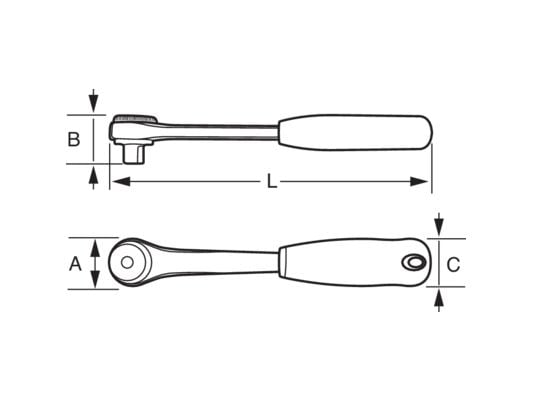 Bahco Bahco 8120-1/2 Ledskralde 1/2 266 mm